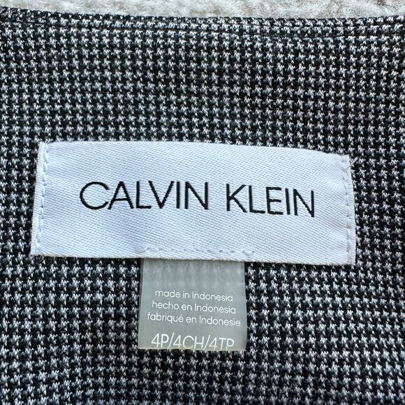 Calvin Klein Gray Contrast Zip Front Jacket Size 4P - Picture 5 of 10
